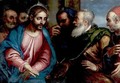 Christ And The Money Changers - Venetian School