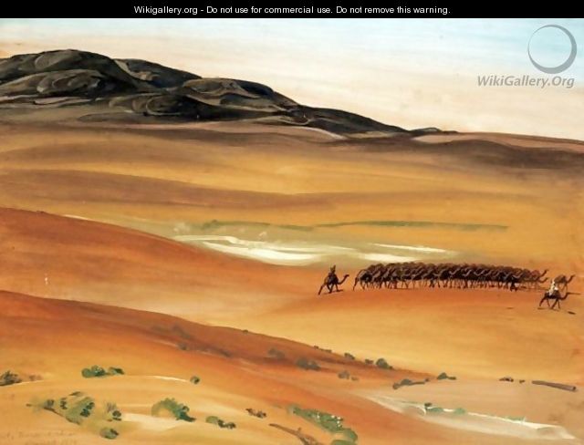 Caravan In The Sahara - Alexander Evgenievich Yakovlev