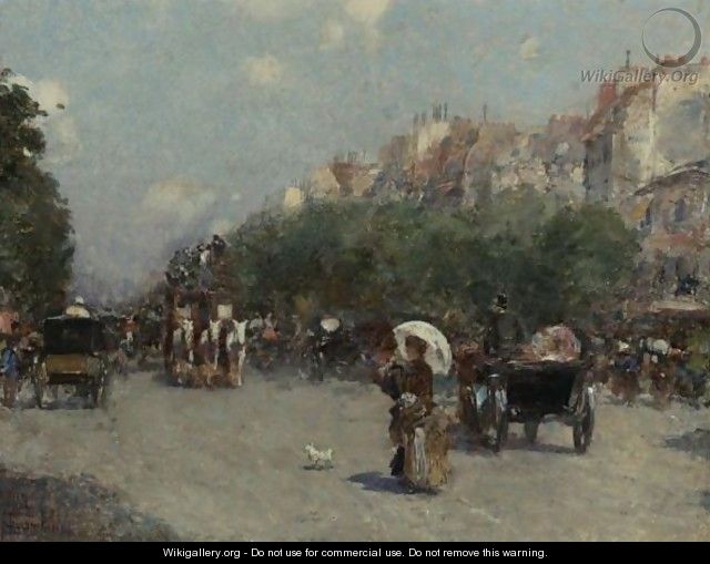 Paris Street Scene 2 - Frederick Childe Hassam
