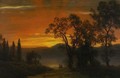 Sunset Over The River 2 - Albert Bierstadt