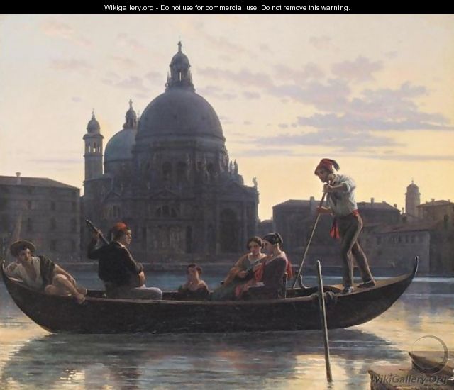 Gondoler I Venedig (The Gondola Party, Venice) - Nicolai Wilhelm Marstrand