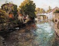 Fra Elven Elle I Quimperle (By The River Elle In The Town Of Quimperle) - Fritz Thaulow