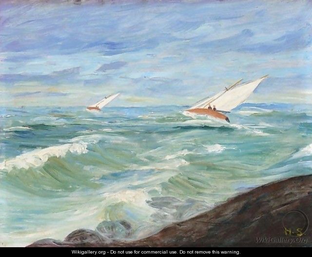 Kaksi Purjevenetta (Two Sailboats) - Hugo Simberg