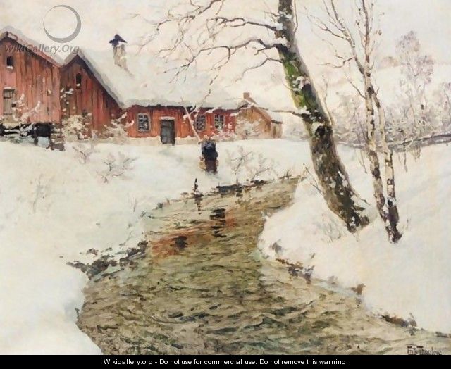 Vinter I Norge (Winter In Norway) - Fritz Thaulow