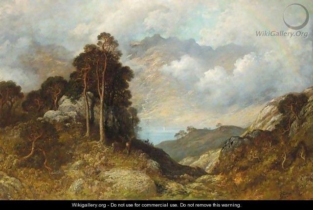 Troupeau De Cerfs Dans Les Montagnes - Gustave Dore