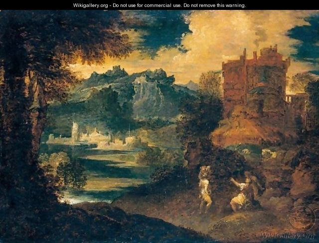 Paesaggio Con Figure - (after) Tiziano Vecellio (Titian)