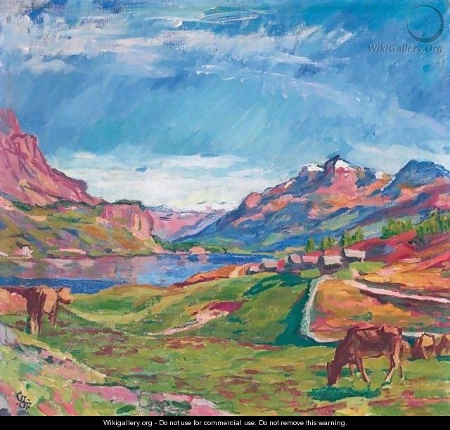 Blick Von Maloja Auf Den Silsersee, 1925 - Giovanni Giacometti