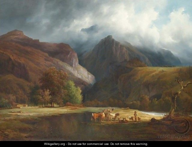 Scene Des Hautes Alpes, 1835 - Francois Diday