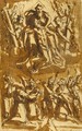 Cristo Morto Adorato Da Un Gruppo Di Pellegrini - Cesare Nebbia
