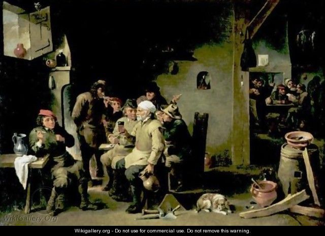 Interior Of A Tavern - (after) David The Younger Teniers