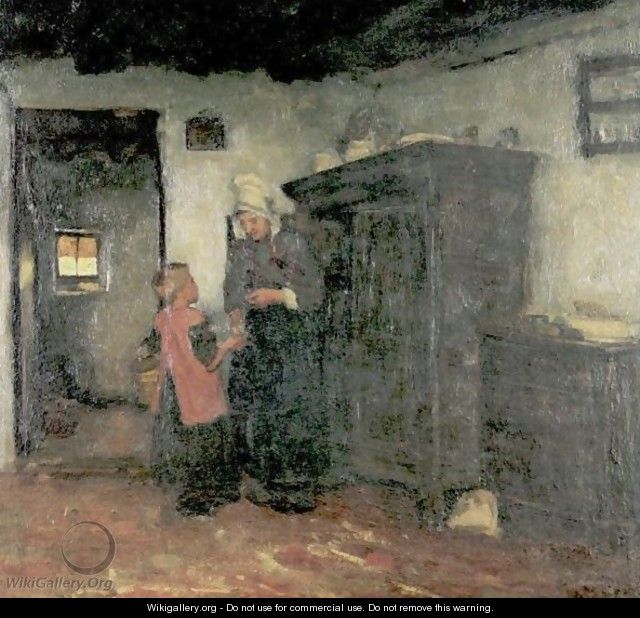 Peasant Interior - Albert Neuhuys