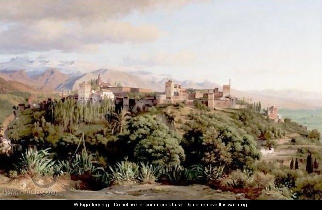 The Alhambra, Sierra Nevada Province, Grenada - Ludwig Heinrich Theodor Gurlitt