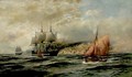 Ships Off The Norwegian Coast - Themistocles Von Eckenbrecher