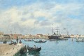 Venise. Le Grand Canal. Vapeur Et Gondoles - Eugène Boudin