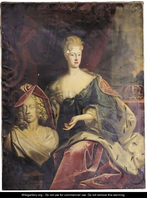 Portrait Von Konigin Sophia Dorothea Von Preussen - (after) Johann Leonhard Hirschmann