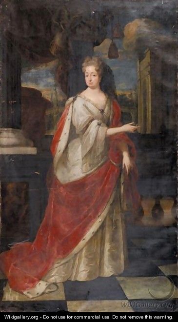 Portrait Von Die Kurfurstin Sophia Von Der Pfaltz - (after) Jacques Vaillant