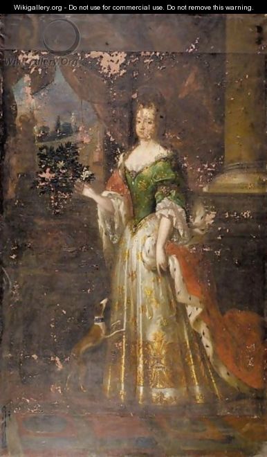 Portrait Of Duchess Anna Amalia Of Saxe-Weimar (1739-1807) - German School