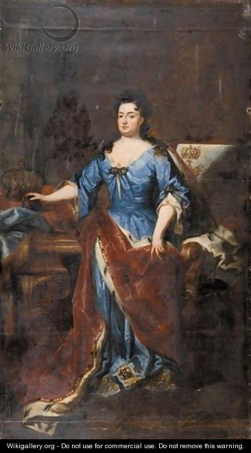 Portrait Von Konigin Sophie Charlotte In Preussen (1668-1705) - (after) Kneller, Sir Godfrey