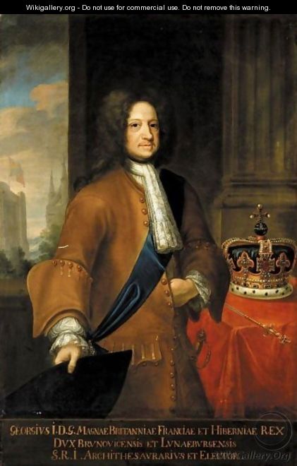 George Wilhelm Fountain, Umkreis Portrait Von Konig Georg I. (1660-1727) - (after) Georg Wilhelm Fountaine