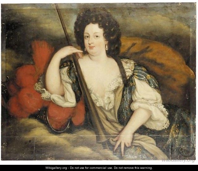 Portrait Of Princess Sophie Dorothea Queen Of Brunswick-Luneburg (1666-1726) - German School