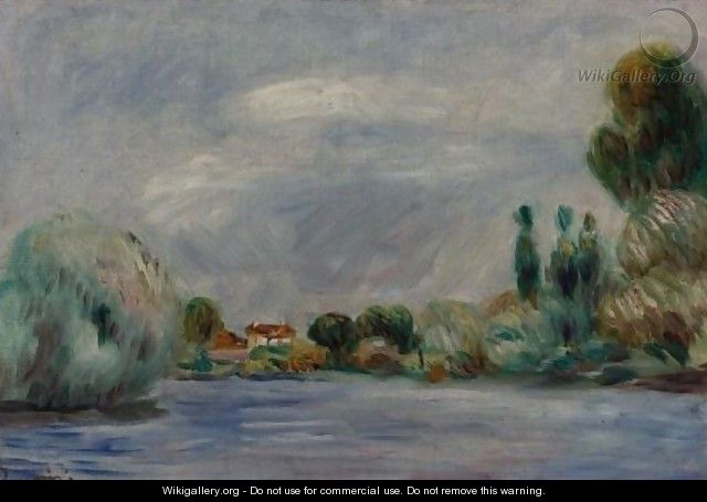 Maison Sur La Rive - Pierre Auguste Renoir