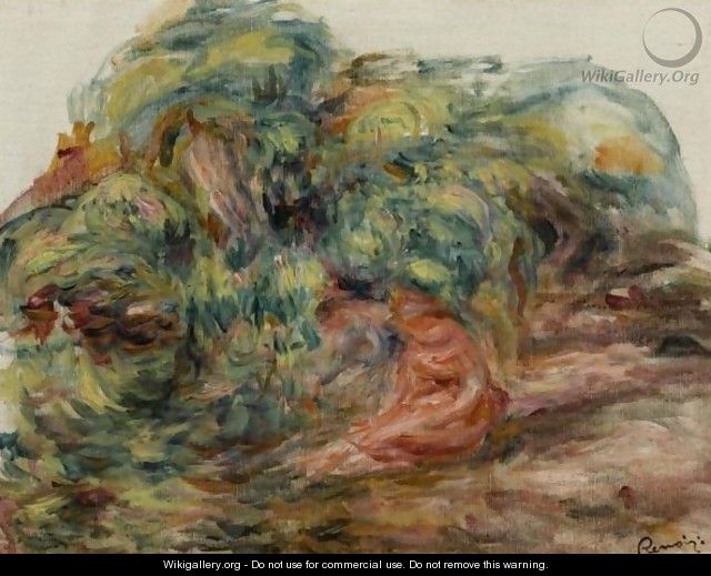 Deux Femmes Dans Un Jardin - Pierre Auguste Renoir