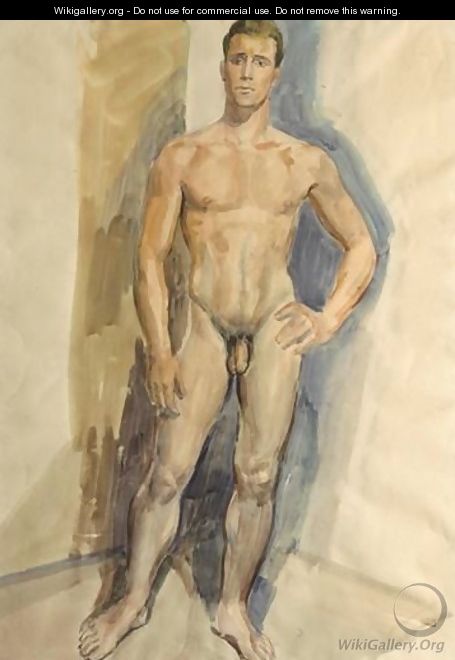 A Male Nude 2 - Ecole Francaise, Xixeme Siecle