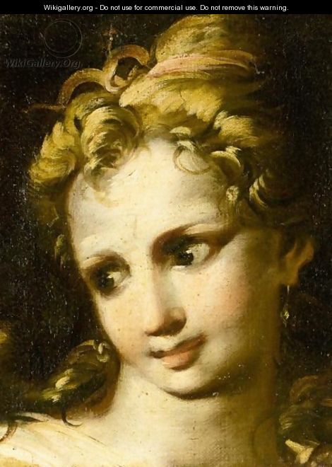 Study For The Head Of A Young Girl - (after) Antonio Bellucci