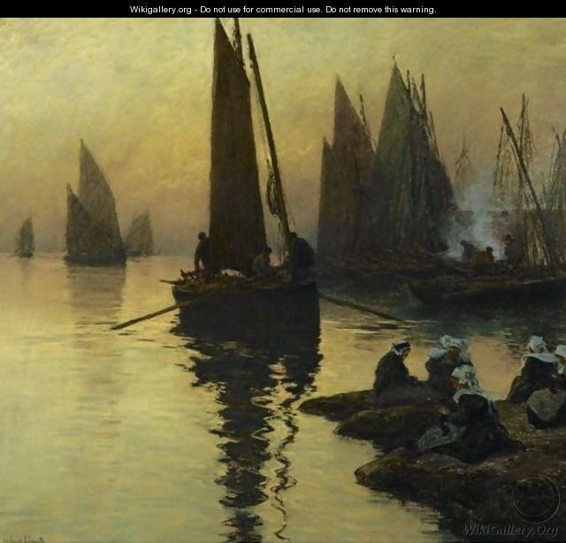 Return Of The Fishing Boats - Fernand Marie Eugene Legout-Gerard