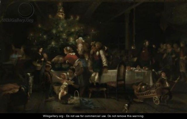 A Christmas Party - Anton Heinrich Dieffenbach