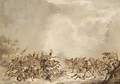 A Battle Scene Between Infantry And Cavalry - Jan Anthonie Langendijk