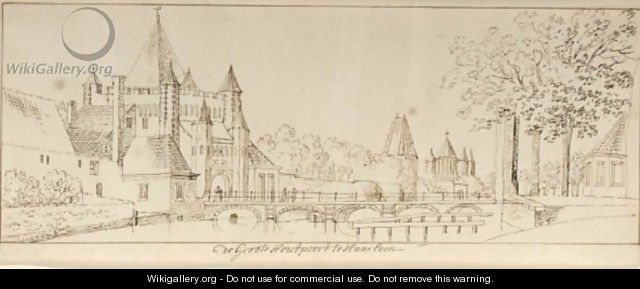 Three Sketchbook Sheets Views Of Haarlem - Hendrik Tavenier