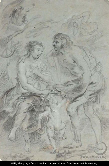 Meleager And Atalanta - (after) Sir Peter Paul Rubens