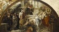 Esquisse Pour La Grande Peinture Murale De L'Aula De L'Universite D'Heidelberg - Ferdinand Keller