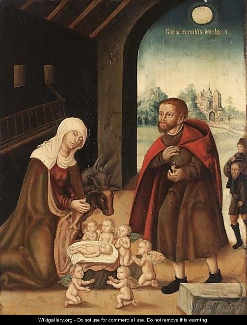 The Adoration Of The Virgin - (after) Lucas The Elder Cranach