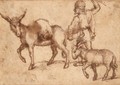 A Driver With A Mule And Sheep - Dutch School