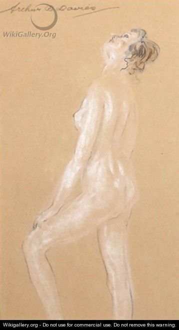 A Standing Nude - Arthur Bowen Davies