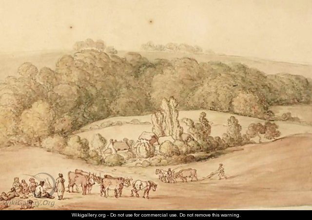 Ploughing The Fields - (after) Rowlandson, Thomas