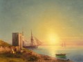 Sunset Over The Italian Coast - (after) Ivan Konstantinovich Aivazovsky