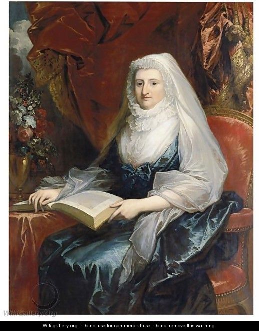 Portrait Of Mrs. Beckford - Benjamin West
