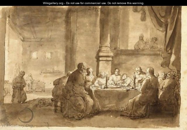 The Last Supper - Claes Cornelisz Moeyaert