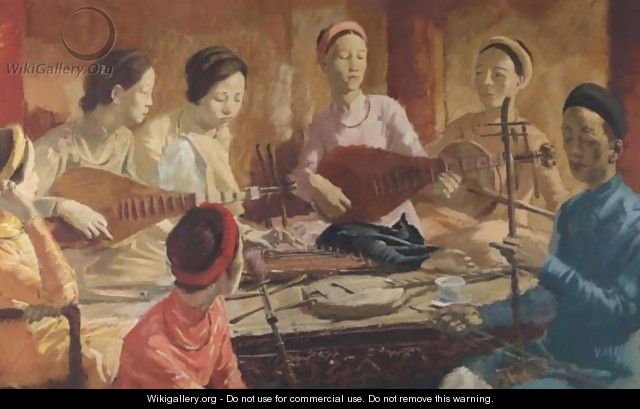 Family Concert In Hue, Vietnam - Alexander Evgenievich Yakovlev