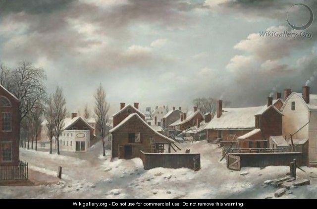 Winter Scene In Brooklyn 2 - Francis Guy