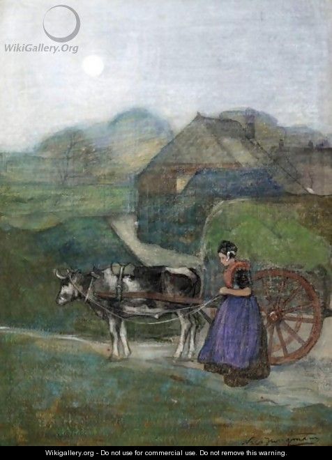 Girl With A Cart - Nico Jungmann