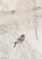 A Chaffinch In Snow - Theodor Kittelsen