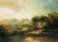Landscape With A Castle In The Distance - August Schaeffer von Wienwald