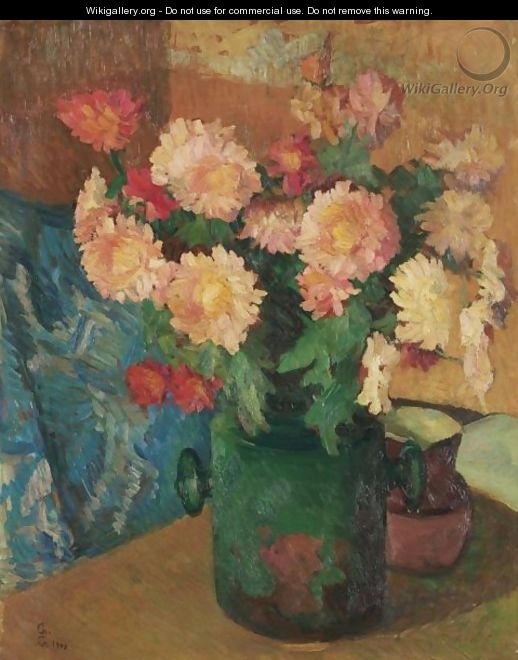 Still-Life With Chrysanthemum, 1908 - Giovanni Giacometti