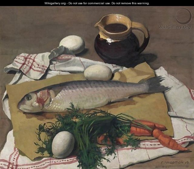 Mulet, Vegtables And Eggs, 1919 - Felix Edouard Vallotton