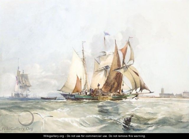 Shipping Off Portsmouth - George the Elder Chambers