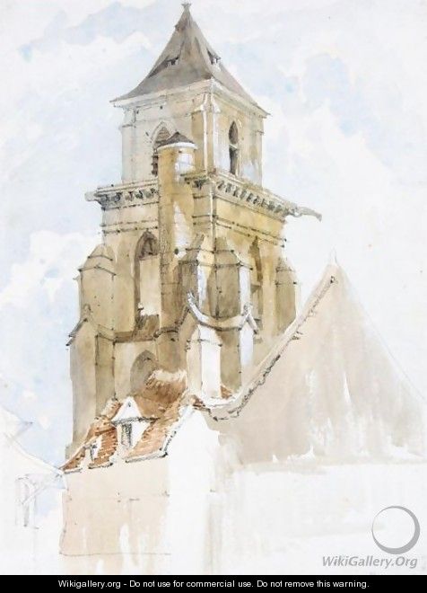 The Tower Of St Sever, Rouen - John Scarlett Davis